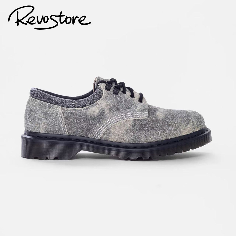 Dr. Martens 8035 麂皮复古低帮女马丁靴德比鞋耐磨工装休闲鞋