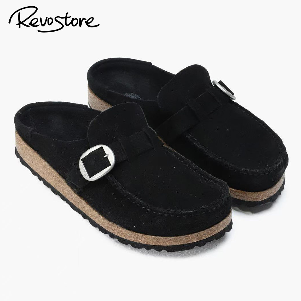 Birkenstock Buckley 麂皮复古低帮男女包头拖鞋休闲乐福鞋运动鞋