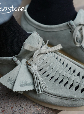 Clarks Wallabee Weave 复古编织风 低帮男鞋休闲系带运动袋鼠鞋
