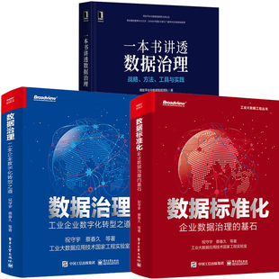 数据治理工业企业数字化转型之道数据资产运营书 数据标准化企业数据治理 一本书讲透数据治理战略方法工具与实践 基石 全3册