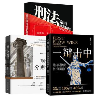 辩护思维 3册刑法分则课 刑事罪名 一辩击中：刑事律师如何辩护 刑辩律师司法工作法律实务案例分析工具书 刑法常用百罪精解