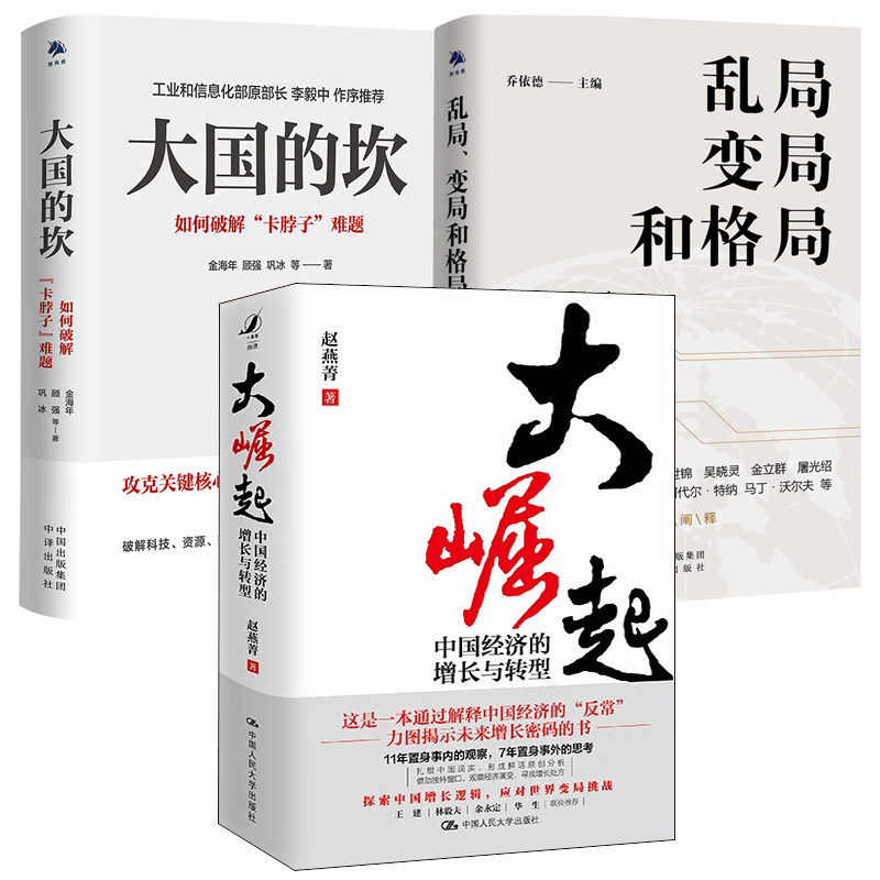 【全3册】大崛起中国经济的增长与转型赵燕菁乱局变局和格局大国的坎如何破解卡脖子难题金海年中国经济红利全球趋势新经济书籍