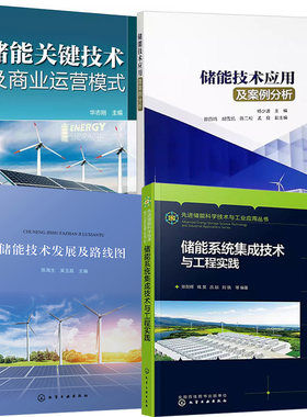 【全4册】储能系统集成技术与工程实践+储能技术发展及路线图+储能技术应用及案例分析+储能关键技术及商业运营模式