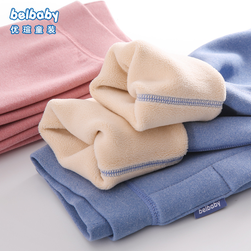 儿童德绒秋裤保暖裤加厚款