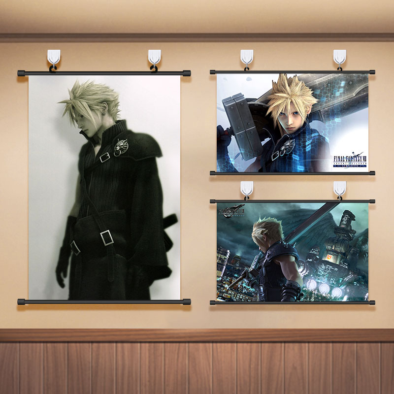 最终幻想克劳德挂画游戏海报finalfantasy圣子降临装饰画壁画挂画