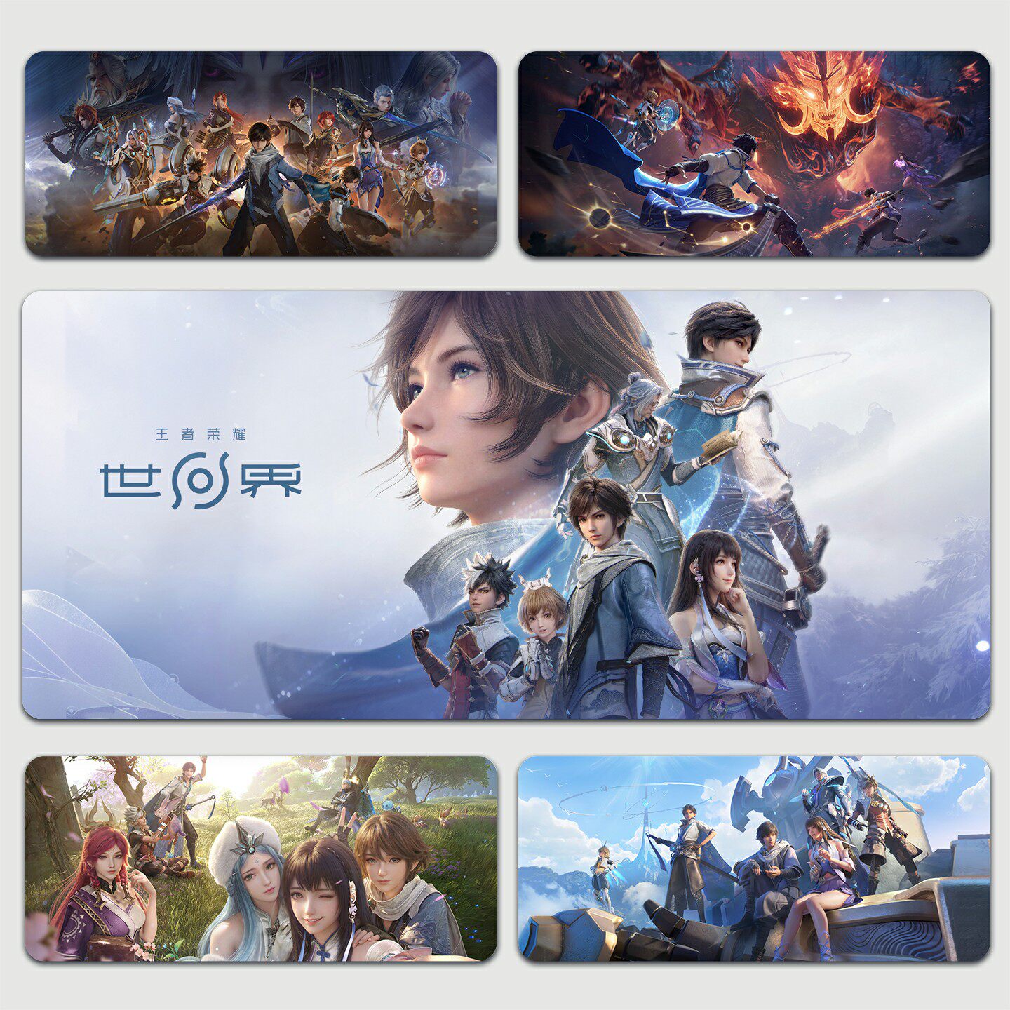 王者荣耀世界鼠标垫超大加厚防水耐脏锁边游戏周边办公电脑书桌垫