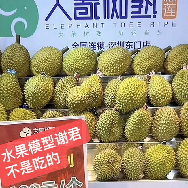 假水果仿真榴莲大金枕山竹车厘子
