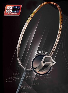 李宁立体风刃羽毛球拍