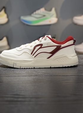 李宁COMMON 80s女子板鞋2026春季新款舒适软弹经典休闲鞋AGCW120