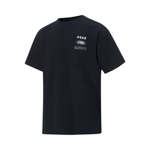 中国李宁2023夏季新款男女同款运动宽松休闲短袖潮流T恤AHST121