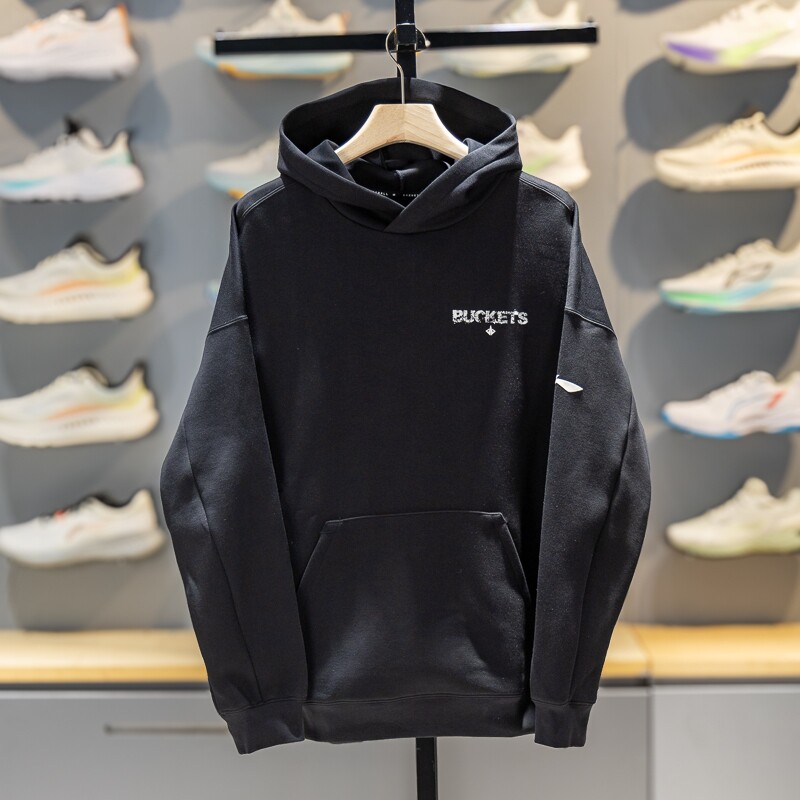 李宁带帽套头衫2026年男子专业篮球运动休闲卫衣宽松上衣AWDW051