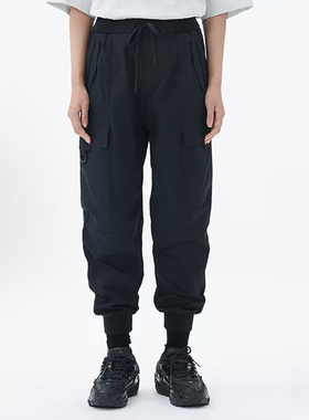 李宁春季LNG都市机能系列束脚休闲运动长裤男女同款FHBC007