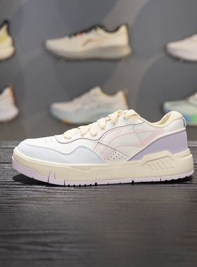 李宁COMMON 80S女子休闲鞋2025秋季新品舒适软弹经典板鞋AGCV208