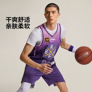 李宁球衣CBA专业篮球系列男款 背心AAYU765 舒适透气套头无袖
