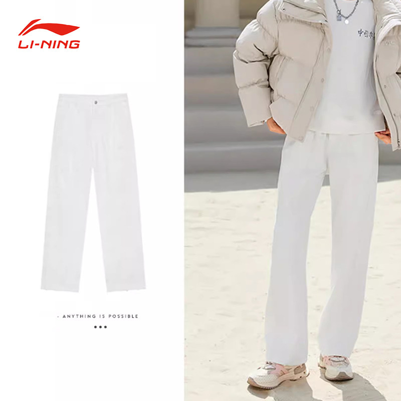LI-NING/李宁秋季中国李宁系列舒适卫裤透气时尚休闲女款AJQS354