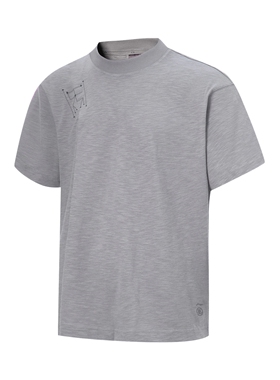 李宁夏季时尚系列男子宽松透气休闲百搭圆领短袖T恤文化衫AHST057