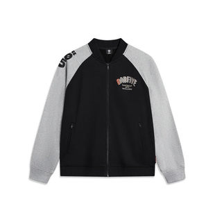 球领运动服AJDT625 开衫 李宁反伍BADFIVE夹克外套立领外套时尚 男士