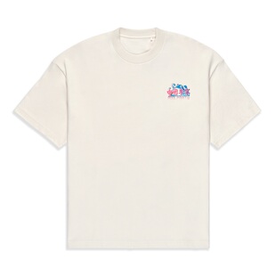 中国李宁2023秋季款男女同款宽松型短袖T恤 AHST865