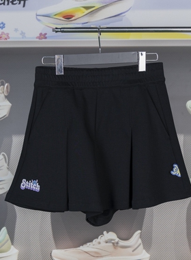 李宁2024夏季新品X迪士尼史迪奇联名系列女子宽松裤裙ASKU070