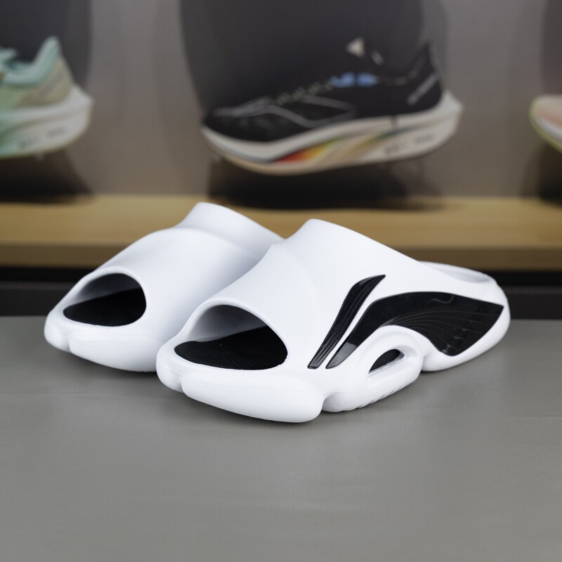 李宁拖鞋反伍系列男子2024夏季日常厚底轻便户外篮球拖鞋ABTU007