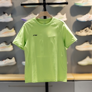 新款 团购系列速干透气圆领运动服ATSW413 T恤男子2026春季 李宁短袖