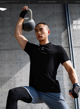 李宁短袖POLO衫男士夏季商务T恤翻领健身运动上衣短袖男APLU117