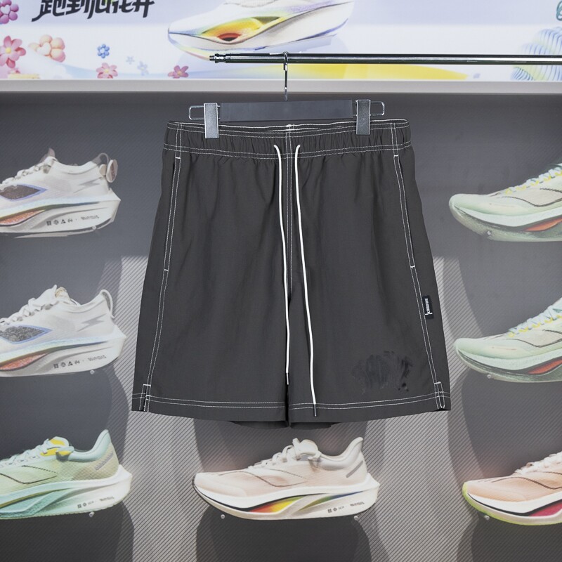 李宁短裤2024夏季新款反伍篮球系列男子速干宽松运动短裤AKSU443