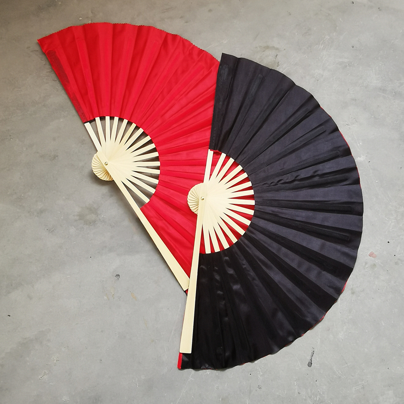 黑红双面古典舞蹈小影儿影·时候同款折扇太极响扇道具中国风女式