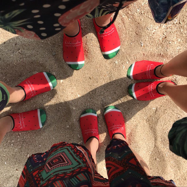 男士2025新款女款沙滩鞋海边夏季浮潜涉水鞋情侣防滑袜软底鞋亲子