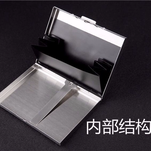 Универсальный картхолдер из нержавеющей стали для водительских прав, кошелек подходит для мужчин и женщин, анти-кража