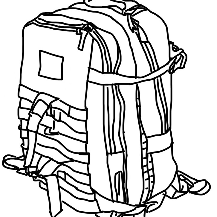 多功能双肩包突击包背包阻燃防水包登山包户外作业包