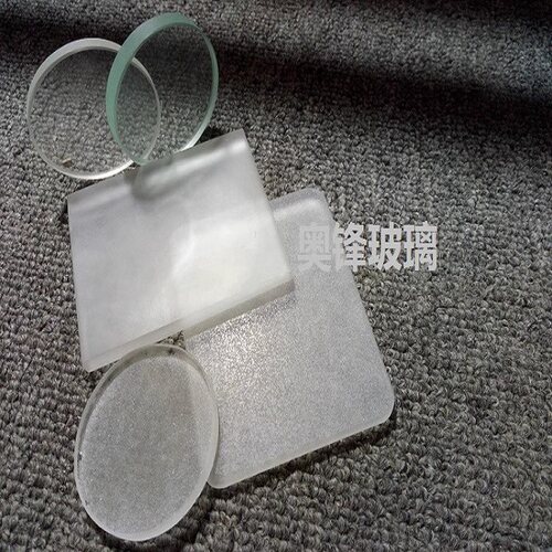 高温磨砂玻璃 高温灯具玻璃 台阶玻璃 钢化视镜玻璃 观火玻璃定制