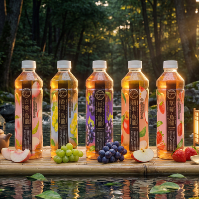 香港711同款北川半兵卫巨峰葡萄白桃番石榴乌龙茶多口味网红饮料