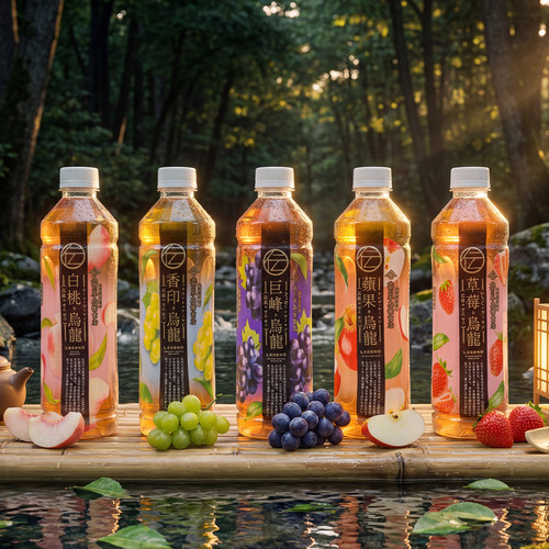 香港711同款北川半兵卫巨峰葡萄白桃番石榴乌龙茶多口味网红饮料