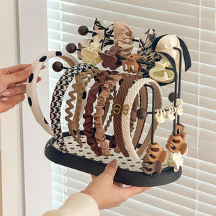 发箍抓夹收纳神器大容量发夹发夹发圈整理桌面儿童发饰发圈展示架