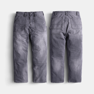 咔哈特伐木裤 实年服工092复古水洗质感珠帆工装 直筒裤 美式 男潮 裤