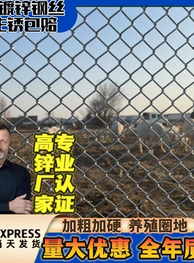 不生锈的铁丝网格镀锌钢丝网围栏菜园护栏网家用养鸡防护养殖铁网