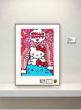 BE@RBRICKkitty立体卡纸皮版画
