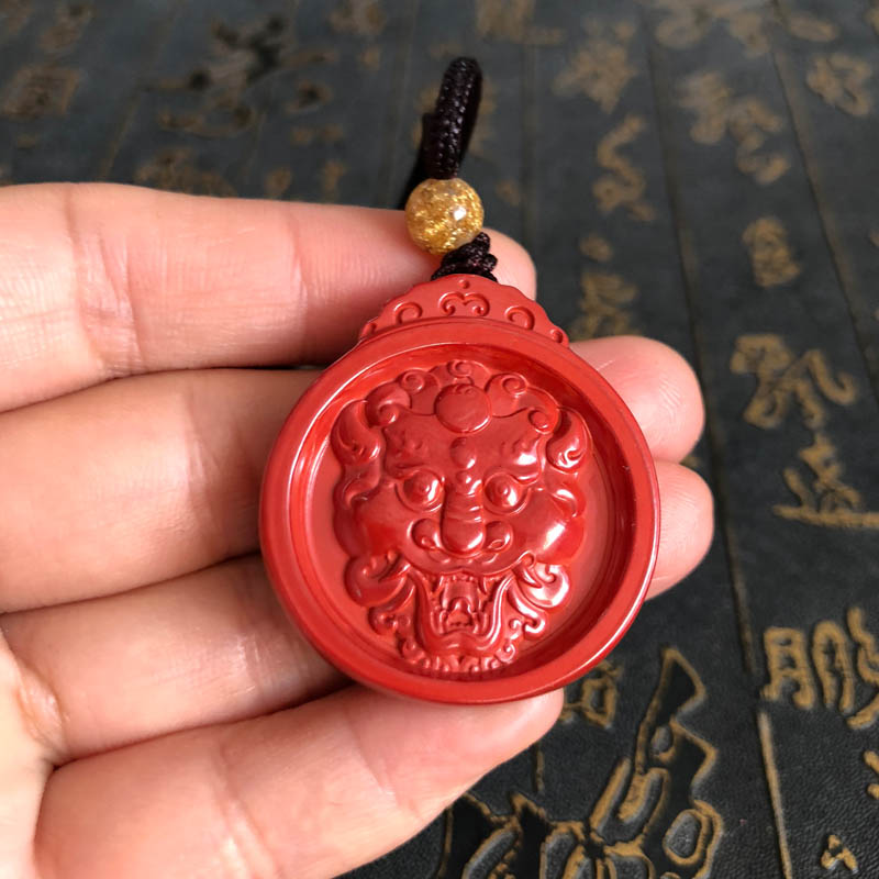 招财圆牌玉佩五行缺火吊坠送证书