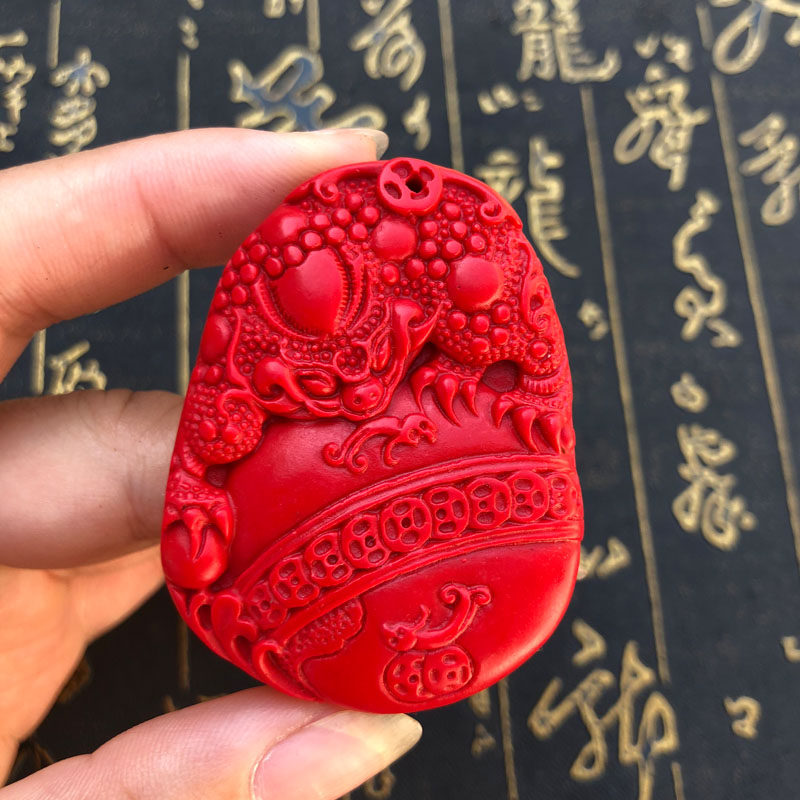 台湾原色朱砂金蟾保泰挂件转运护身招财三足蟾男女项链送证书