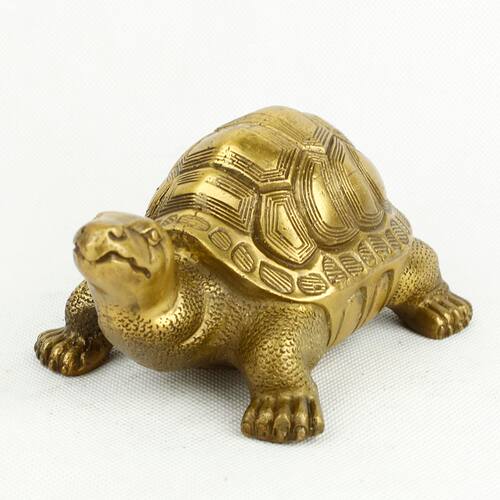 纯铜神龟摆件富甲天下老龟工艺品摆件送证书