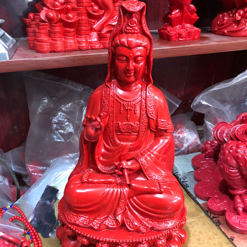 台湾供奉观音佛像风水摆件送证书