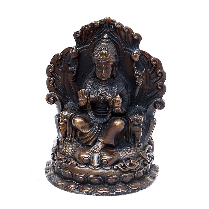 纯铜大明王菩萨摆件家居供奉神像摆件送证书