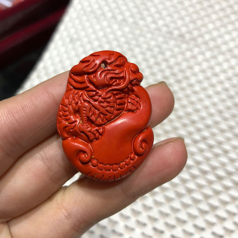 高含量朱砂吊坠车挂神兽玛瑙玉石礼品手链证书