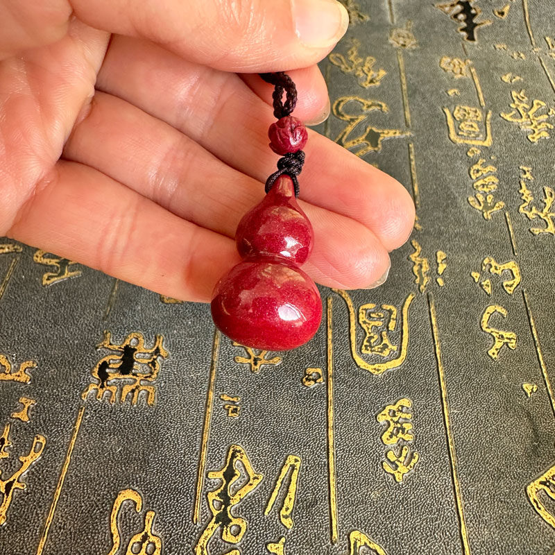豁达客男女紫金砂葫芦钥匙扣项链