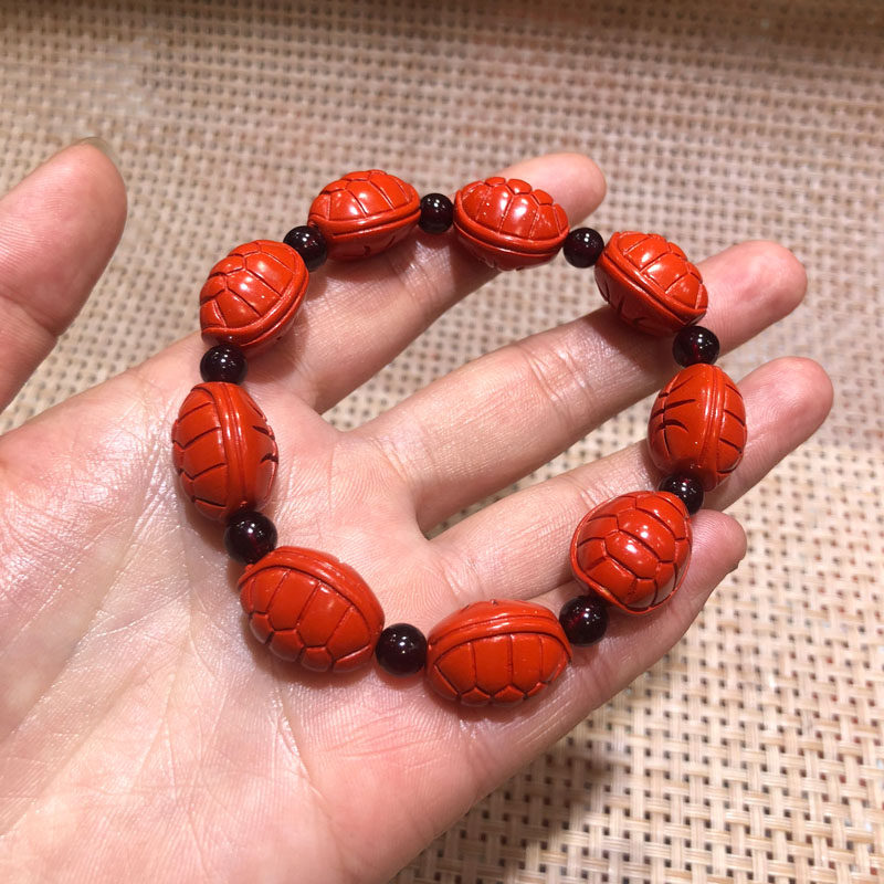 高含量朱砂手串送证书