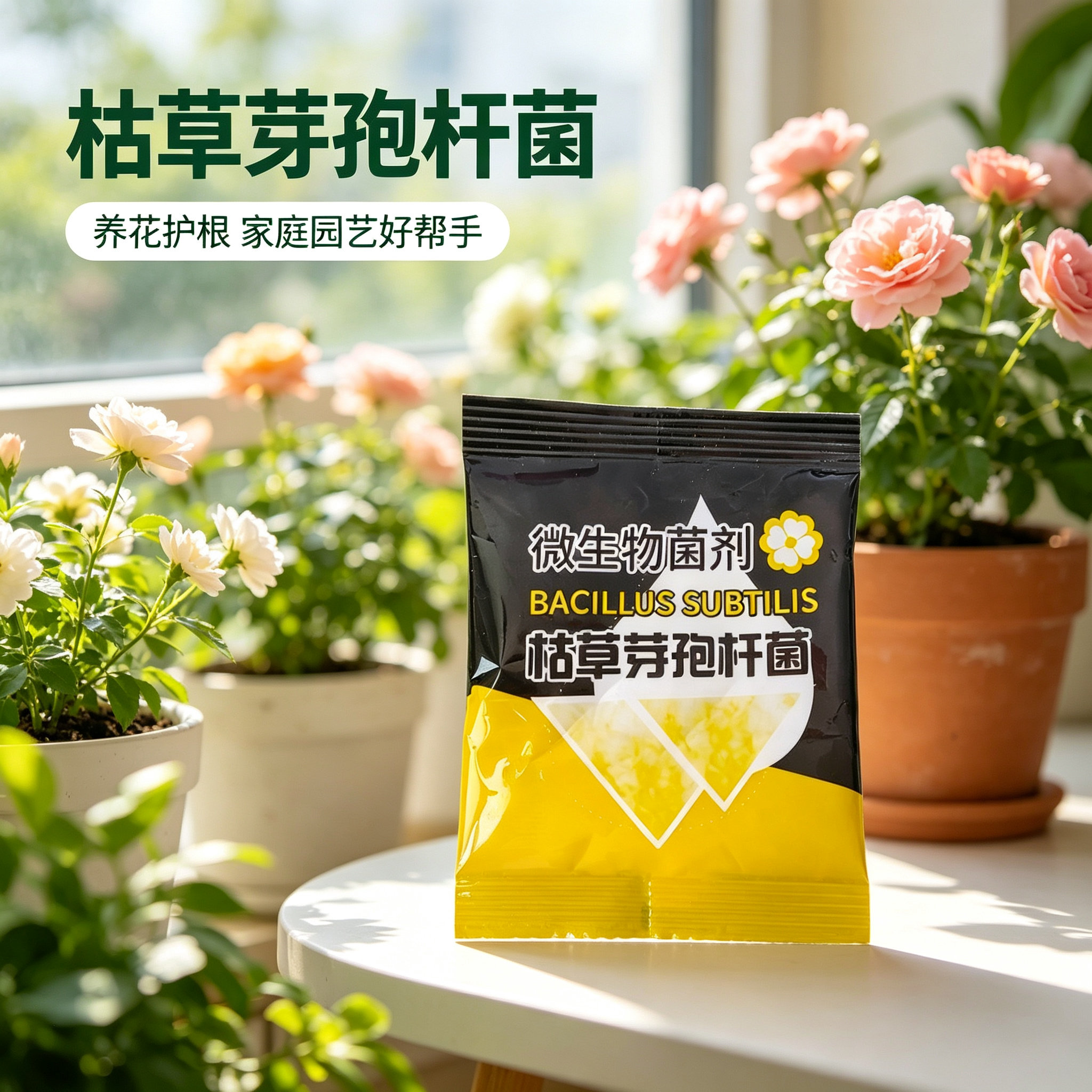枯草芽孢菌杆菌微生物菌剂兰花专用生根壮苗活化土壤花肥肥料