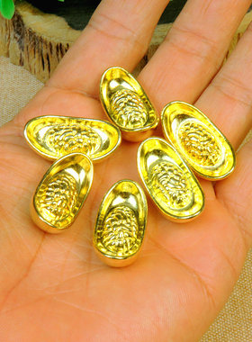 新年中式几何开业元宝桌面摆件