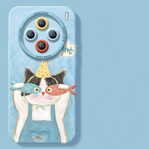 猫咪小鱼适用vivox200pro手机壳s20/19/18新款x100/90/80/70卡通