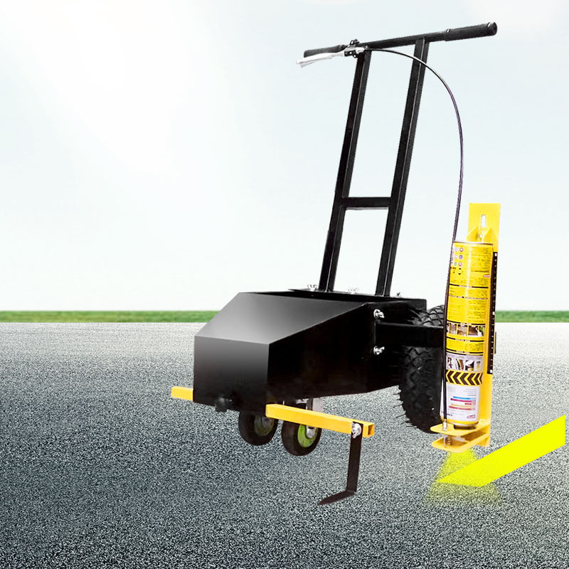 马路道路划线车神器停车位画线工具场地跑道仓库车间  油漆划线机